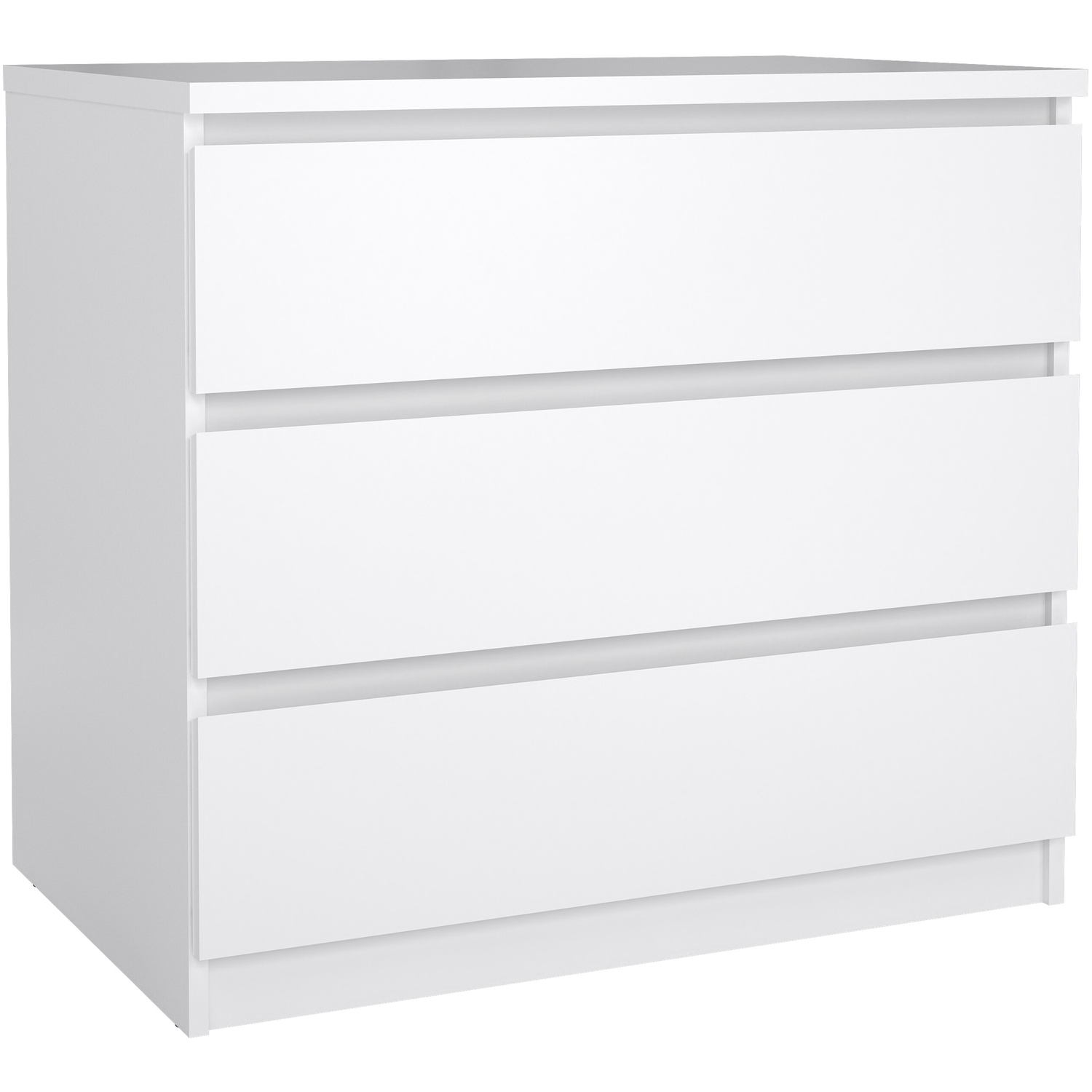 Rackhams White Naia Chest Of 3 Drawers In High Gloss - High Gloss - Melamine - Image 5