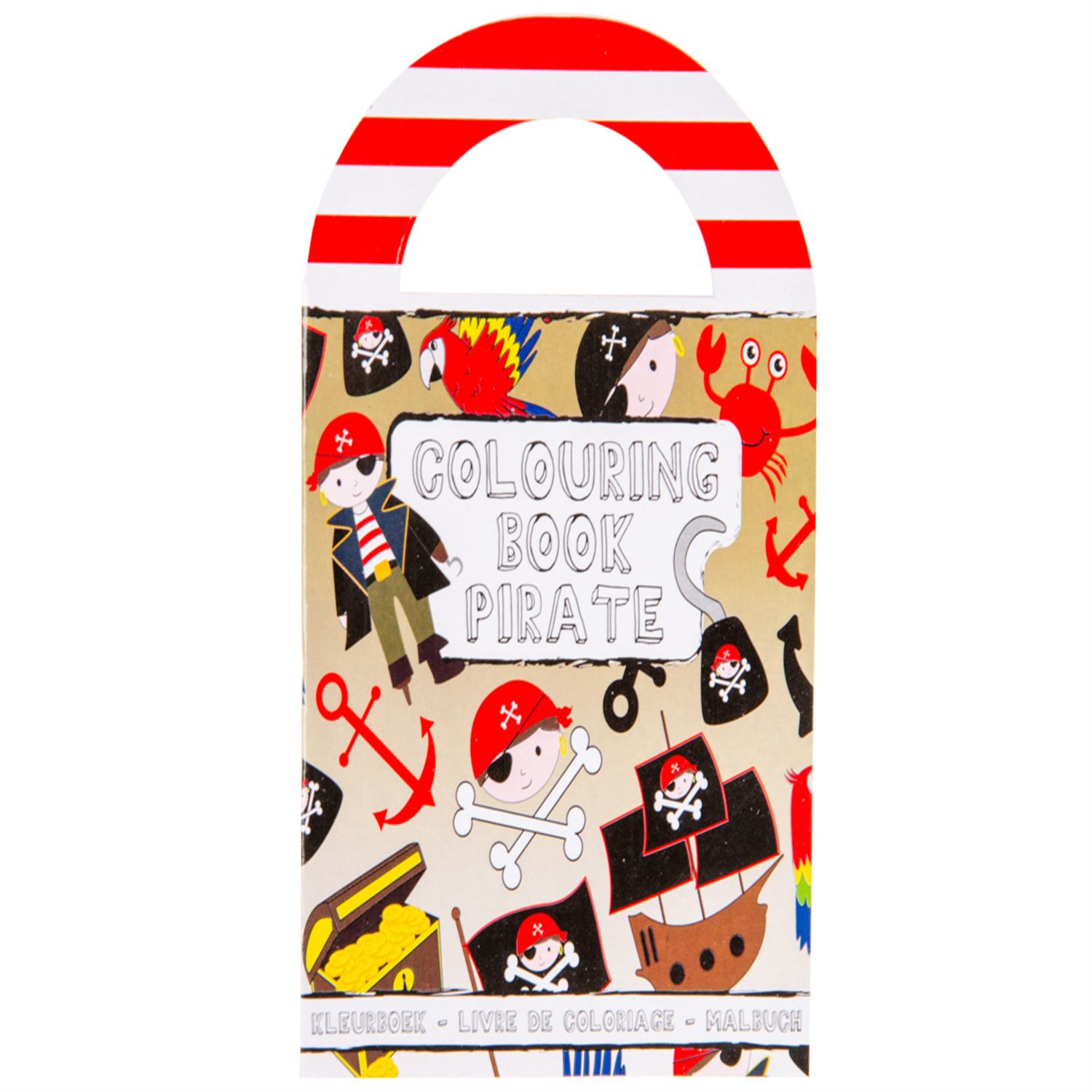  - Pack Of 12 Pirate Coloring Mini Books With Stickers- Theme Party Bag Filller Gifts - Image 3