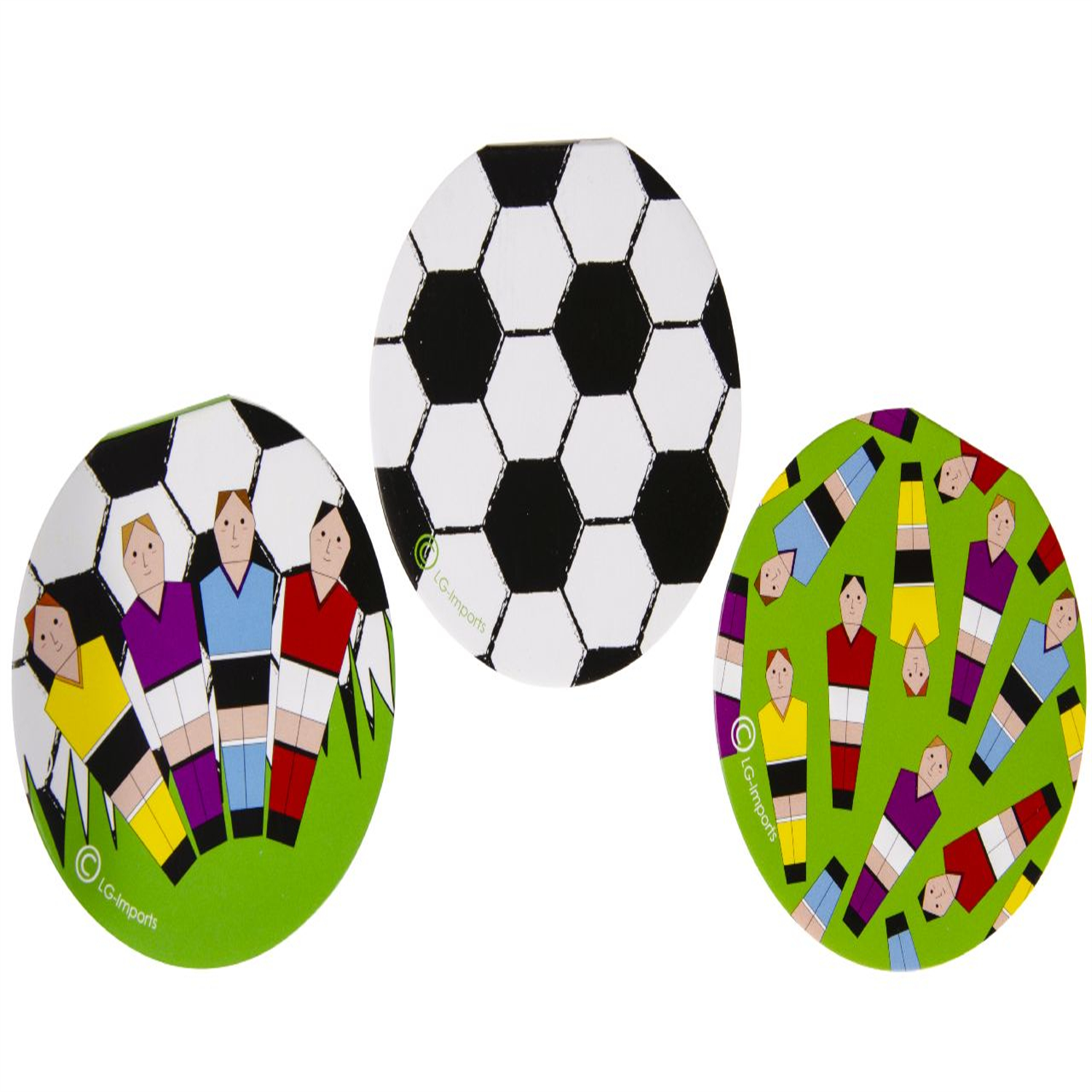  - Pack Of 12 Round Football Theme Notebook 8Cm- Theme Party Bag Filller Gifts - Image 3