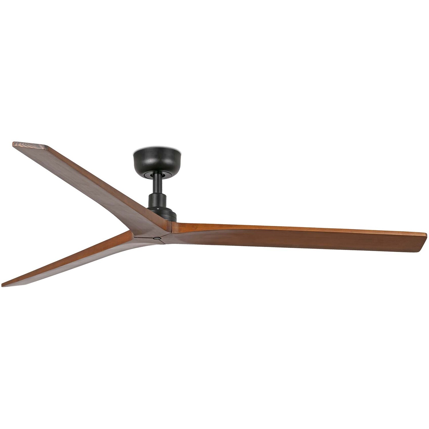 Klim Large Ceiling Fan Black, Walnut Blades - Image 2