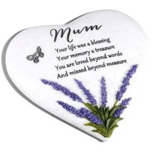 Mum - Graveside Lavender Heart