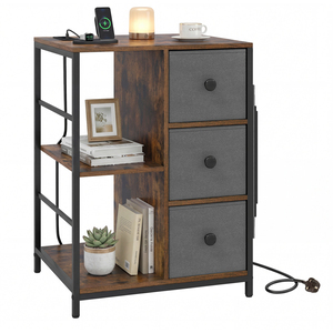 Costway 3-Tier End Table Nightstand