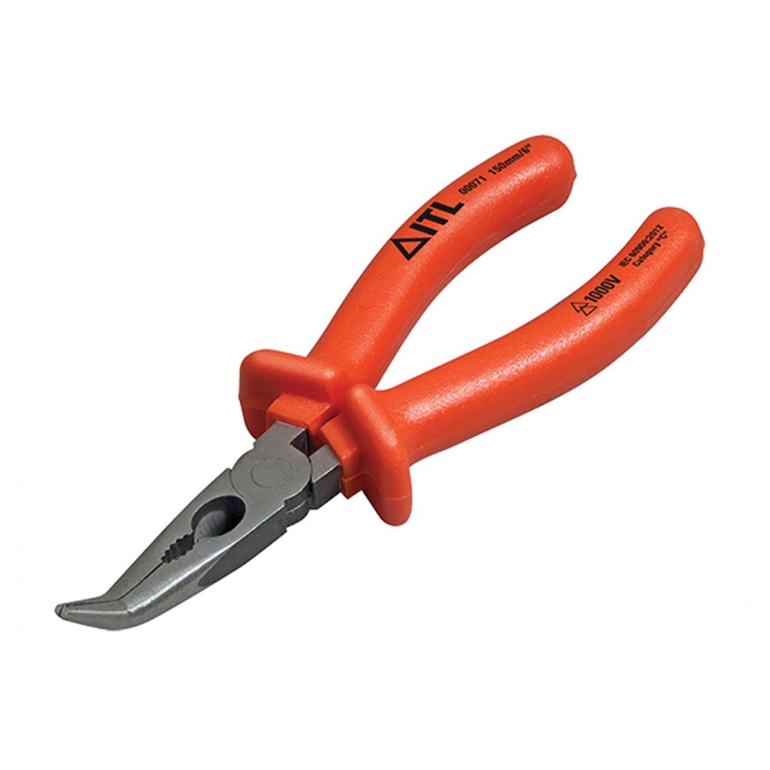 Itl Insulated Insulated Bent Nose Pliers 150Mm - Multi Colour