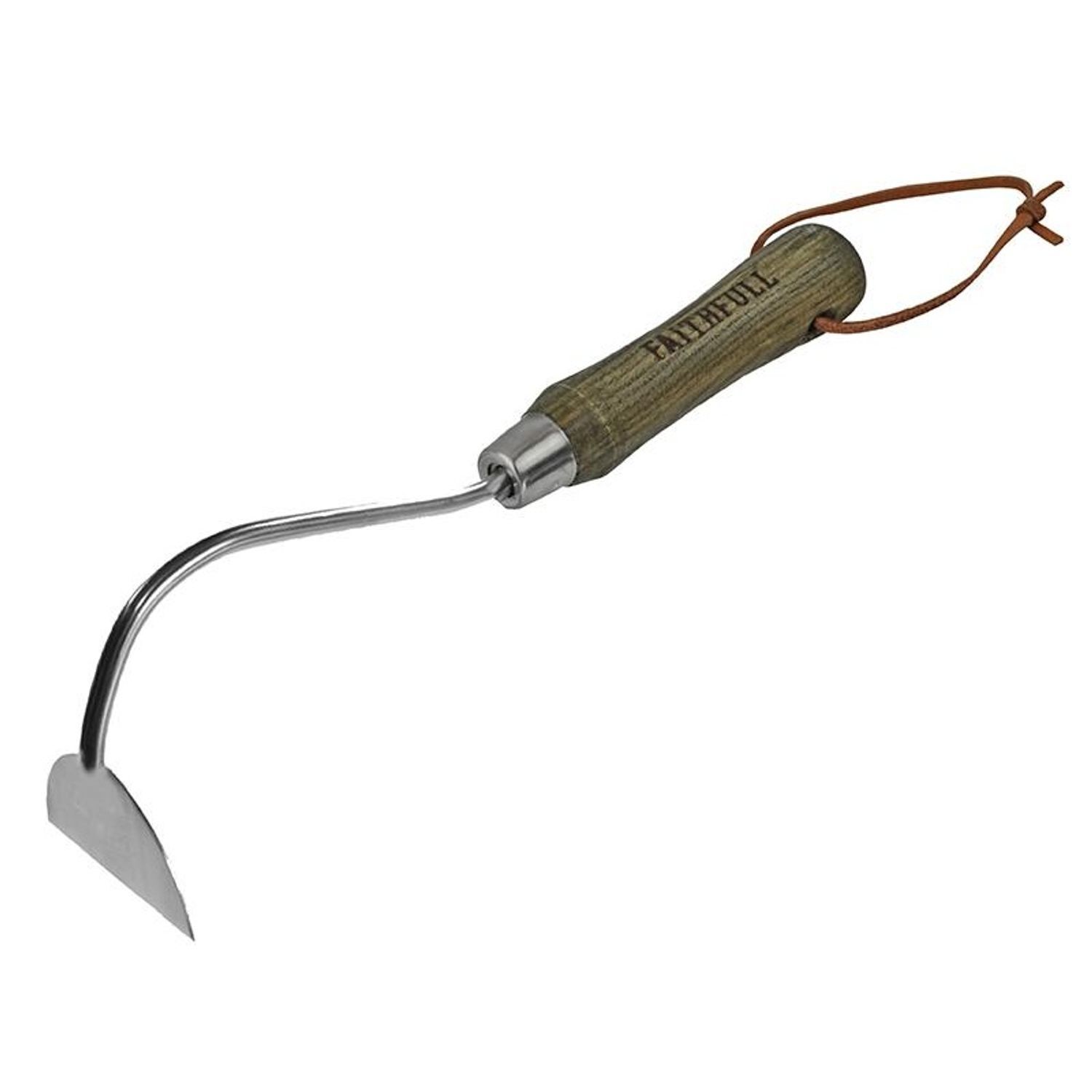Faithfull Prestige Stainless Steel Onion Hoe Ash Handle - Multi Colour