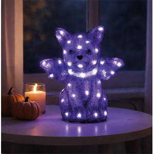 LED Bat Outdoor Halloween Decoration with Timer