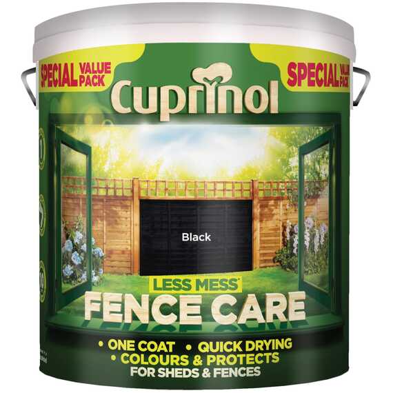 Cuprinol Less Mess Fence Care Black 6L
