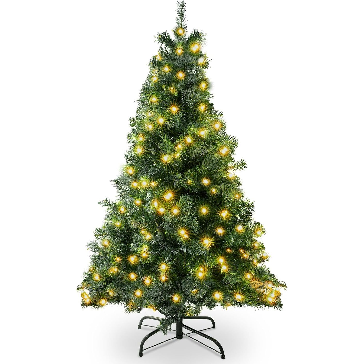 Pelle & Sol 6Ft Pre-Lit Christmas Tree With 400 Leds - Green / 6Ft