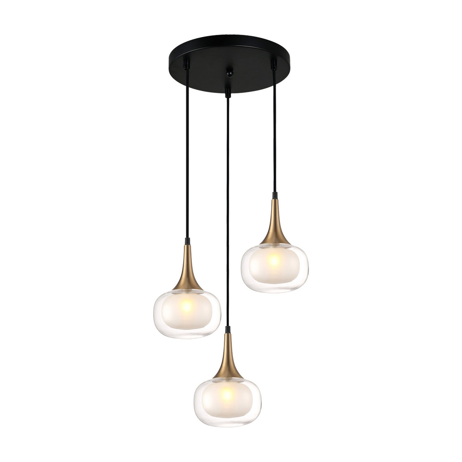 B&Q -  Luminosa Konila Modern 3 Light Cluster Pendant Ceiling LightG9 - Image 3