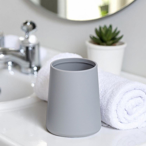 Showerdrape Garda Light Grey Bathroom Sink Accessory Tumbler