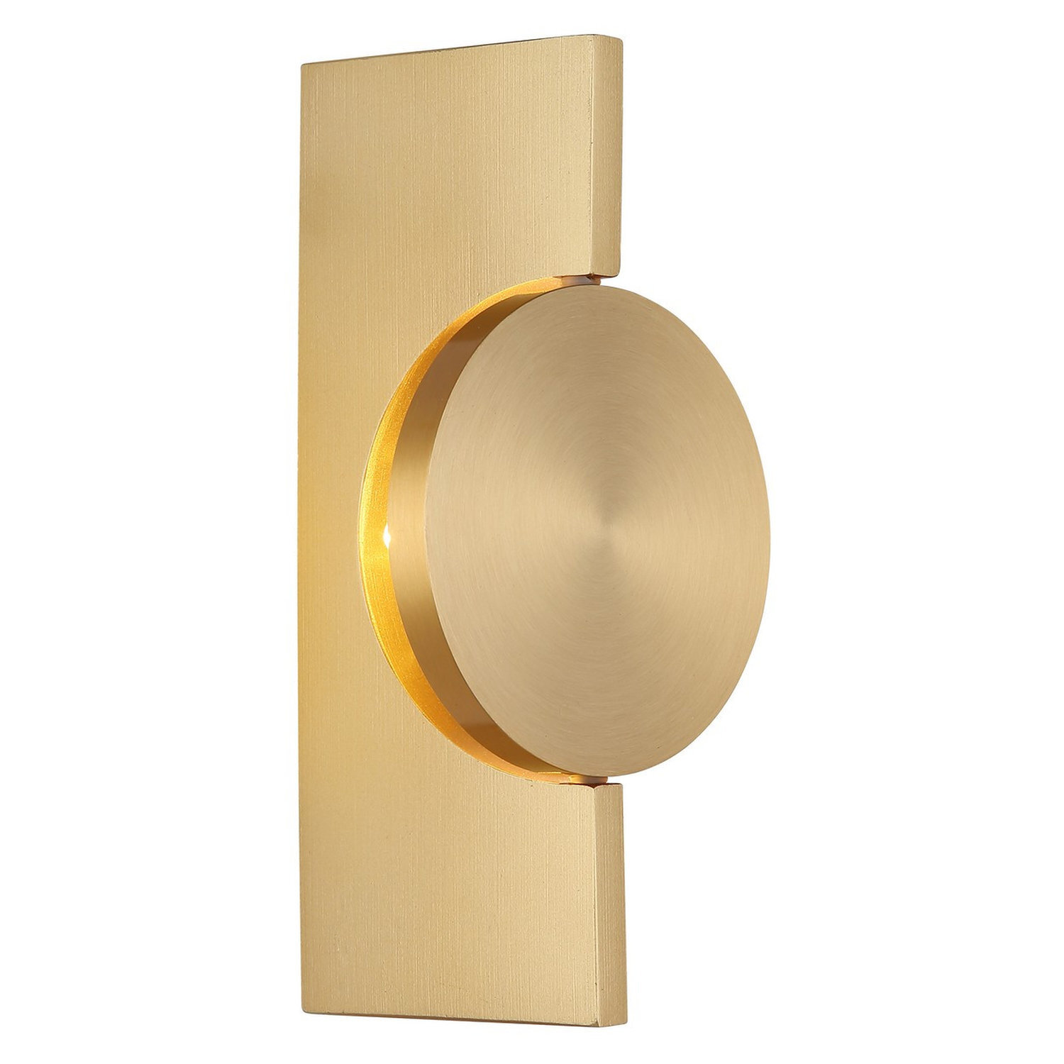 B&Q - Luminosa Jasper 20Cm Wall Lamp Matt Brass Led 3000K - Image 2