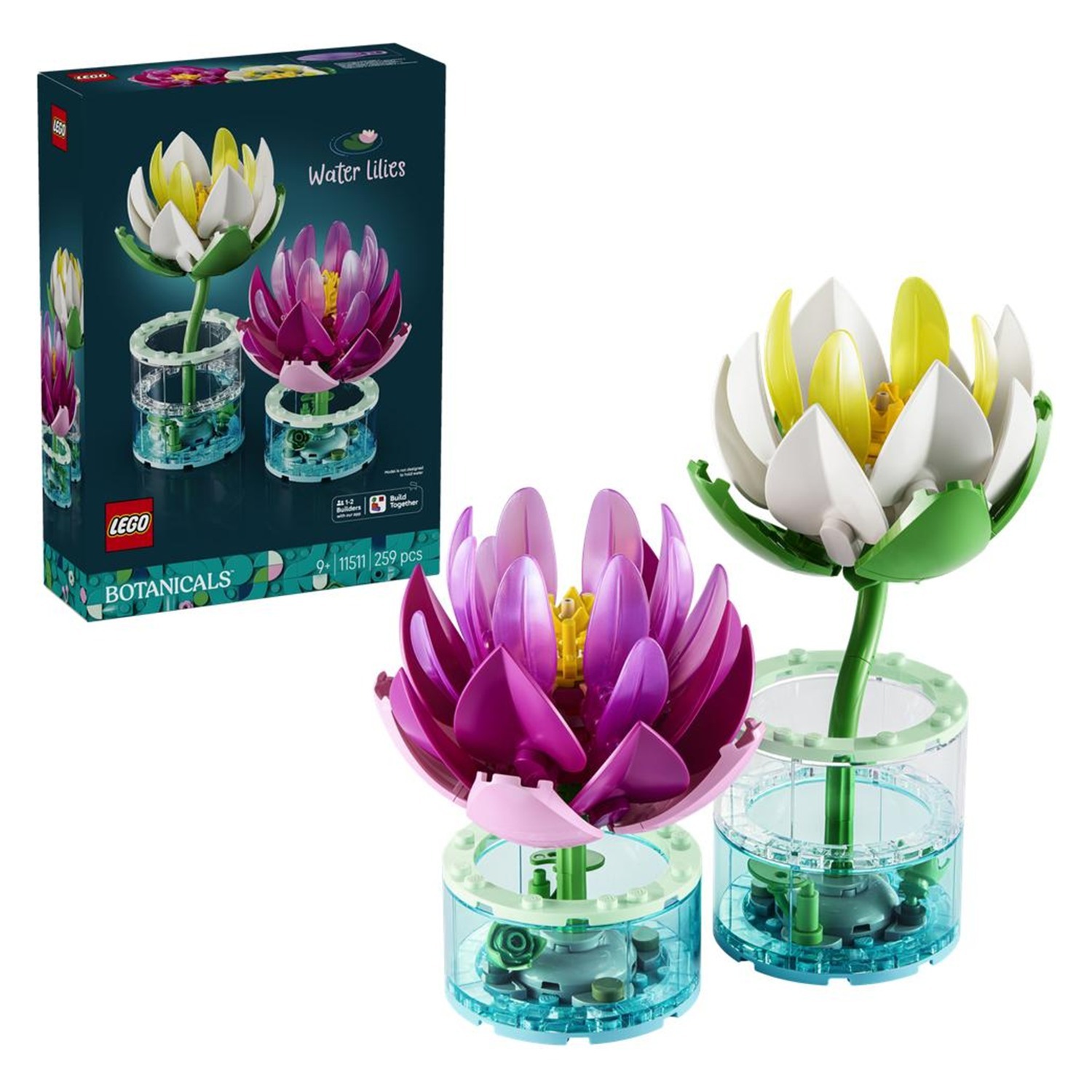 LEGO Botanicals Water Lilies Flower Building Set 11511 Nature Décor - Image 26