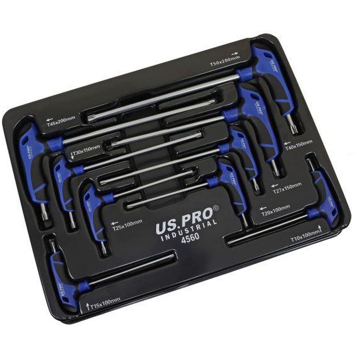 B&Q - Industrial 9Pc Premium T-Handle Star/torx KeysScrewdrivers Set 4560 - Image 3