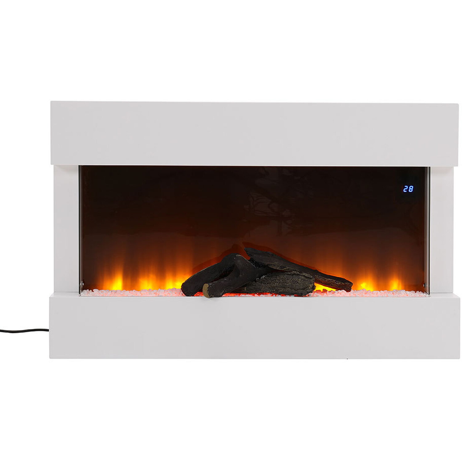 Wall Inset Mounted Electric Fireplace