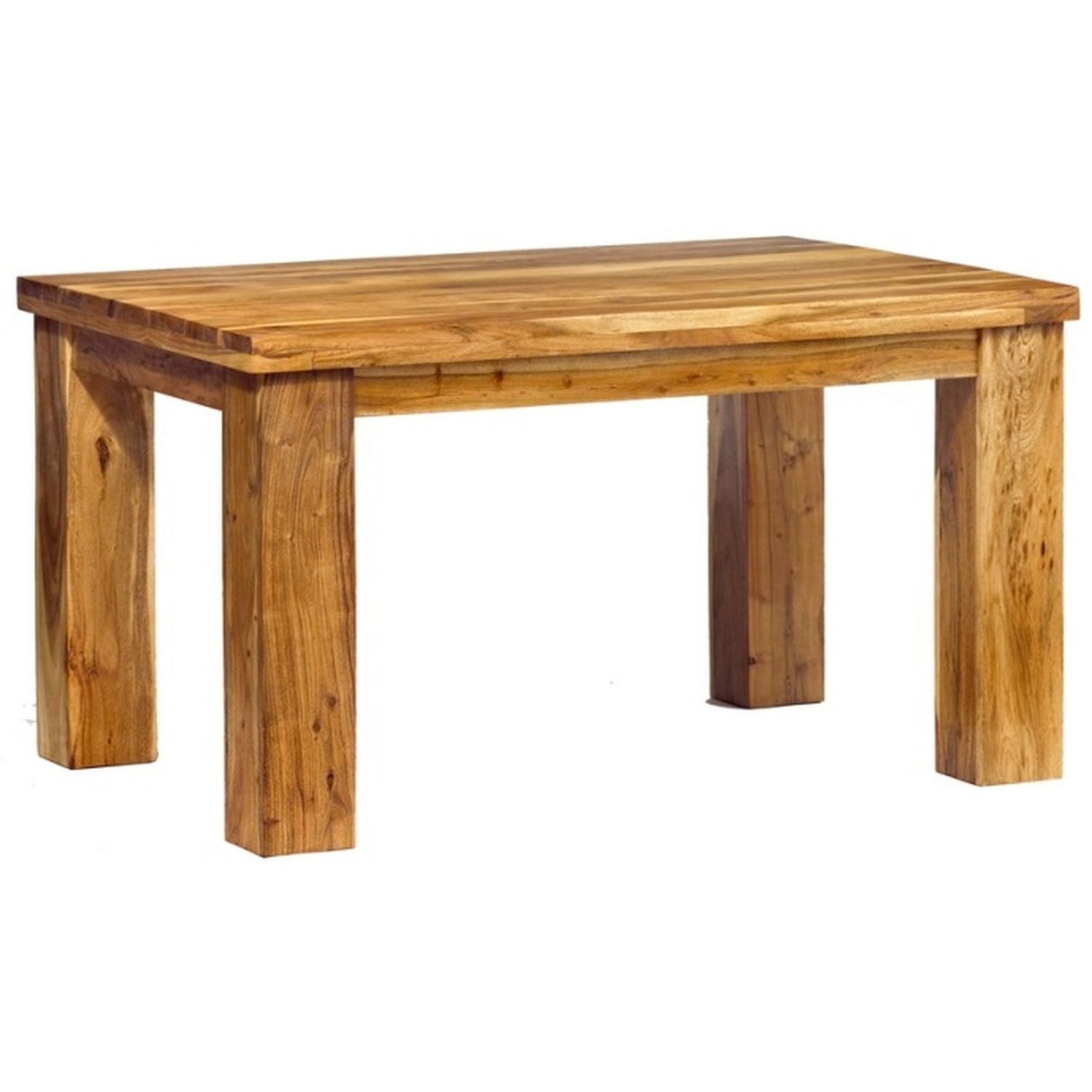 IH Design - Classic Style Acacia Wood Small Dining Table - Natural thumbnail