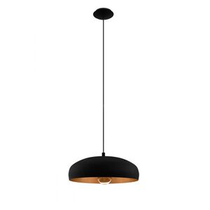 Eglo Mogano 1 Black and copper retro pendant
