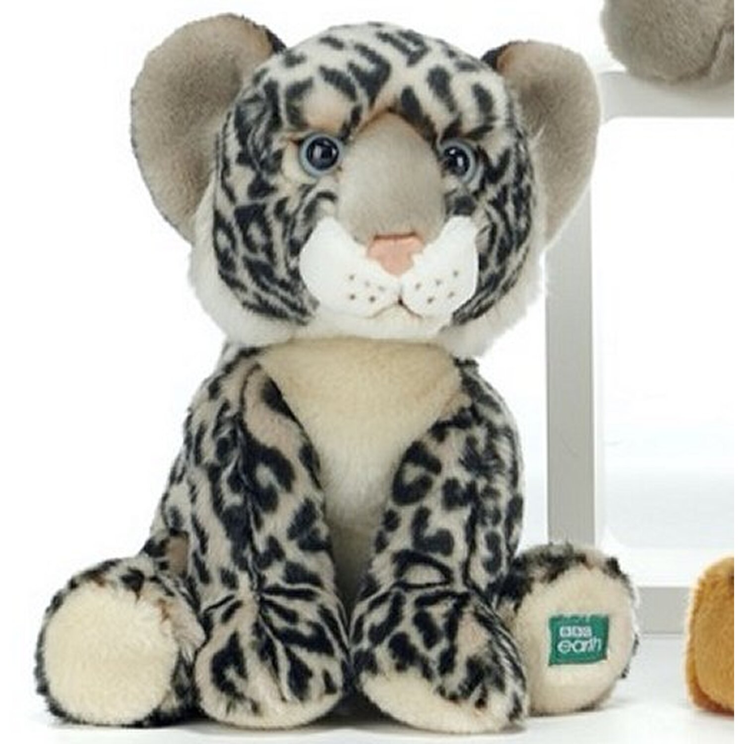 Image of BBC Earth Snow Leopard Cub Soft Toy - Brown