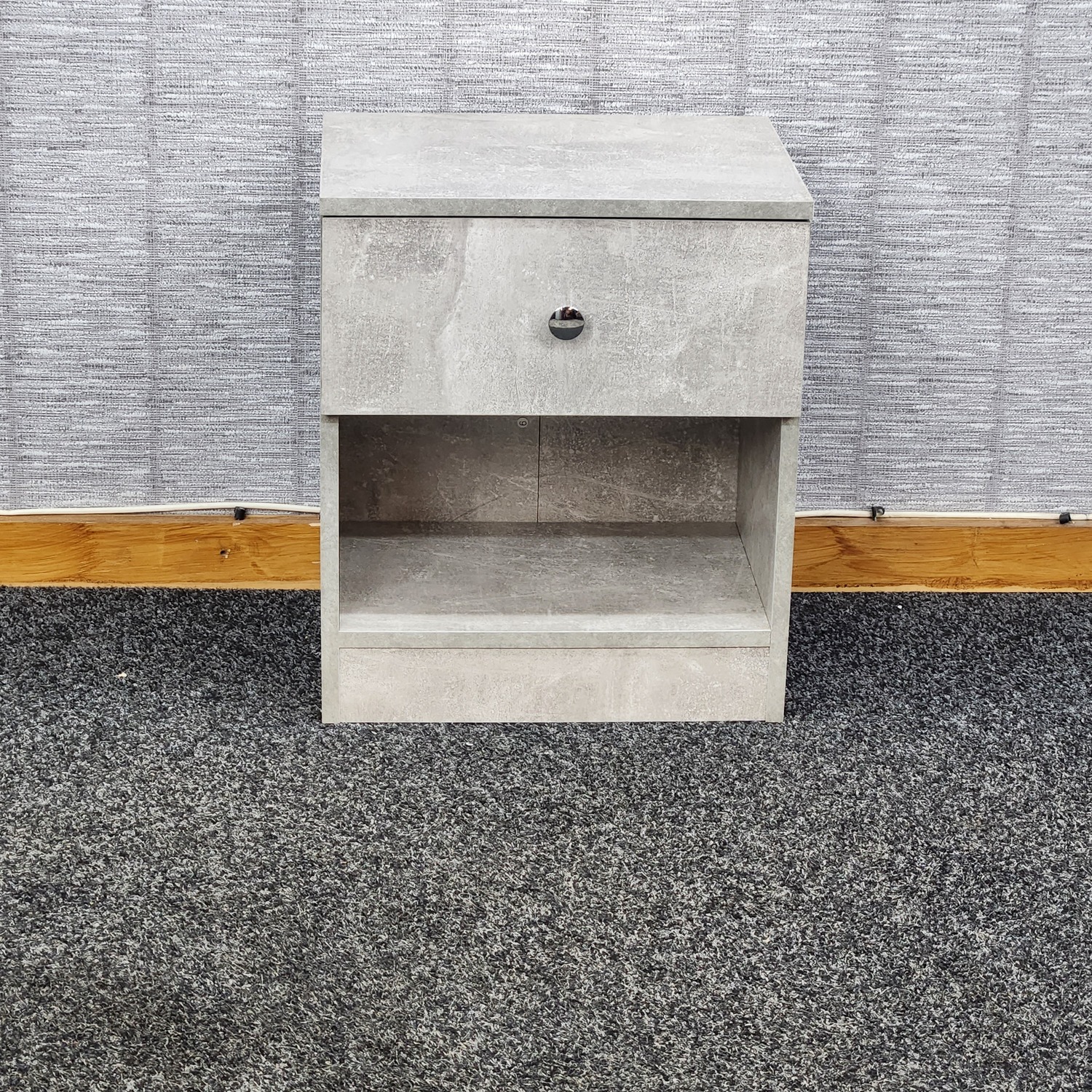 Kosy Koala Grey Wooden One Drawer Bedside Cabinet - Grey