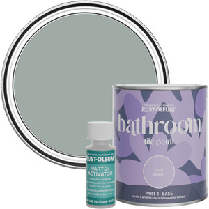 Rust-Oleum Bathroom Tile Paint in Matt Finish - Pitch Grey 750ml
