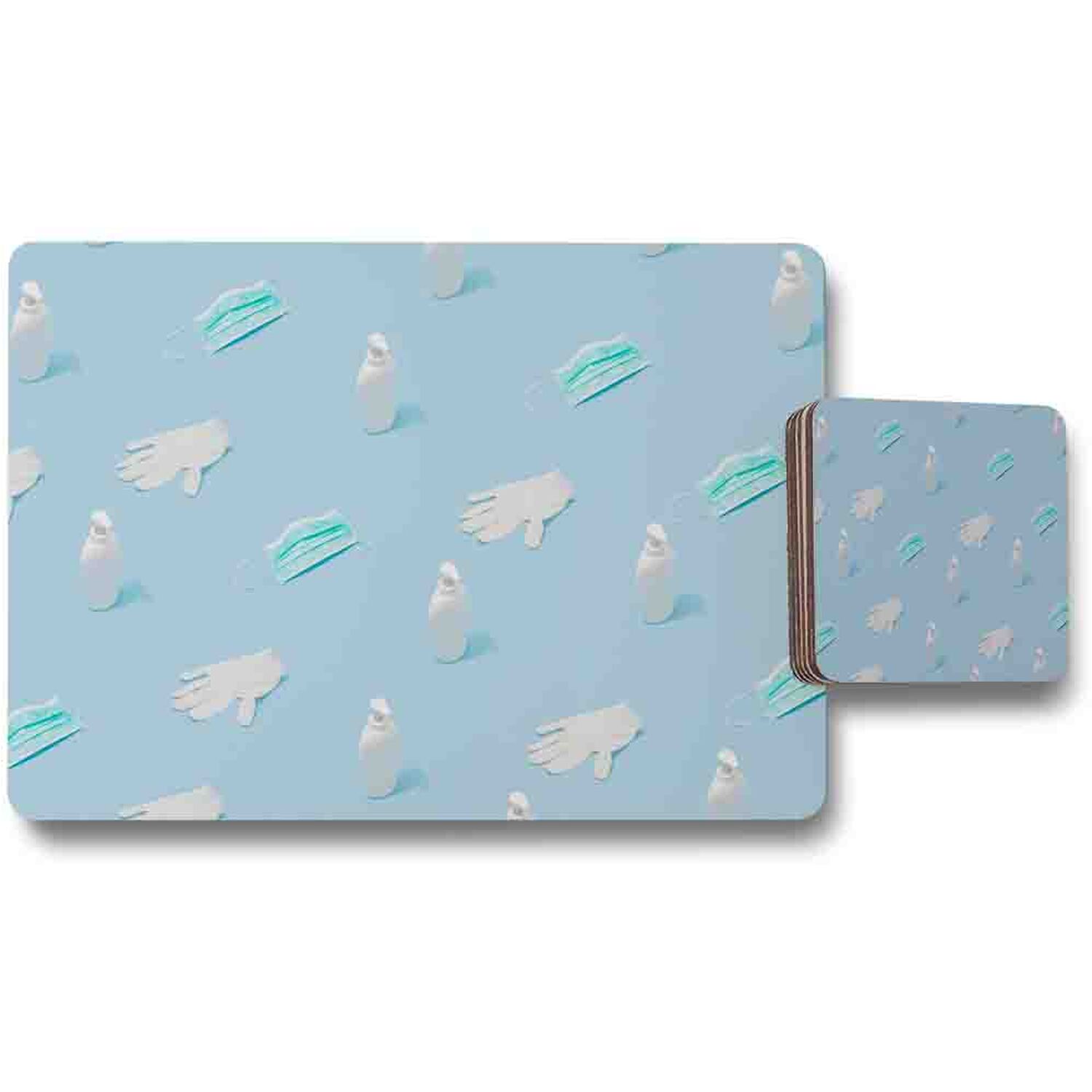 Image of Clean Hygiene Placemat Coaster Set -&hellip;