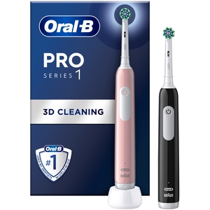 Oral-B Pro Series 1 Pink  Black Electric Toothbrushes,