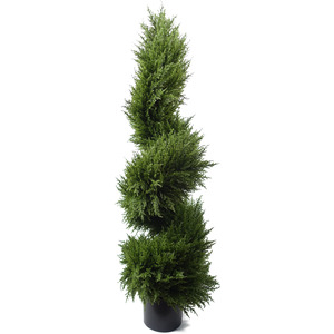 Spiral Cypress Artificial Tree UV Resistant Outdoor