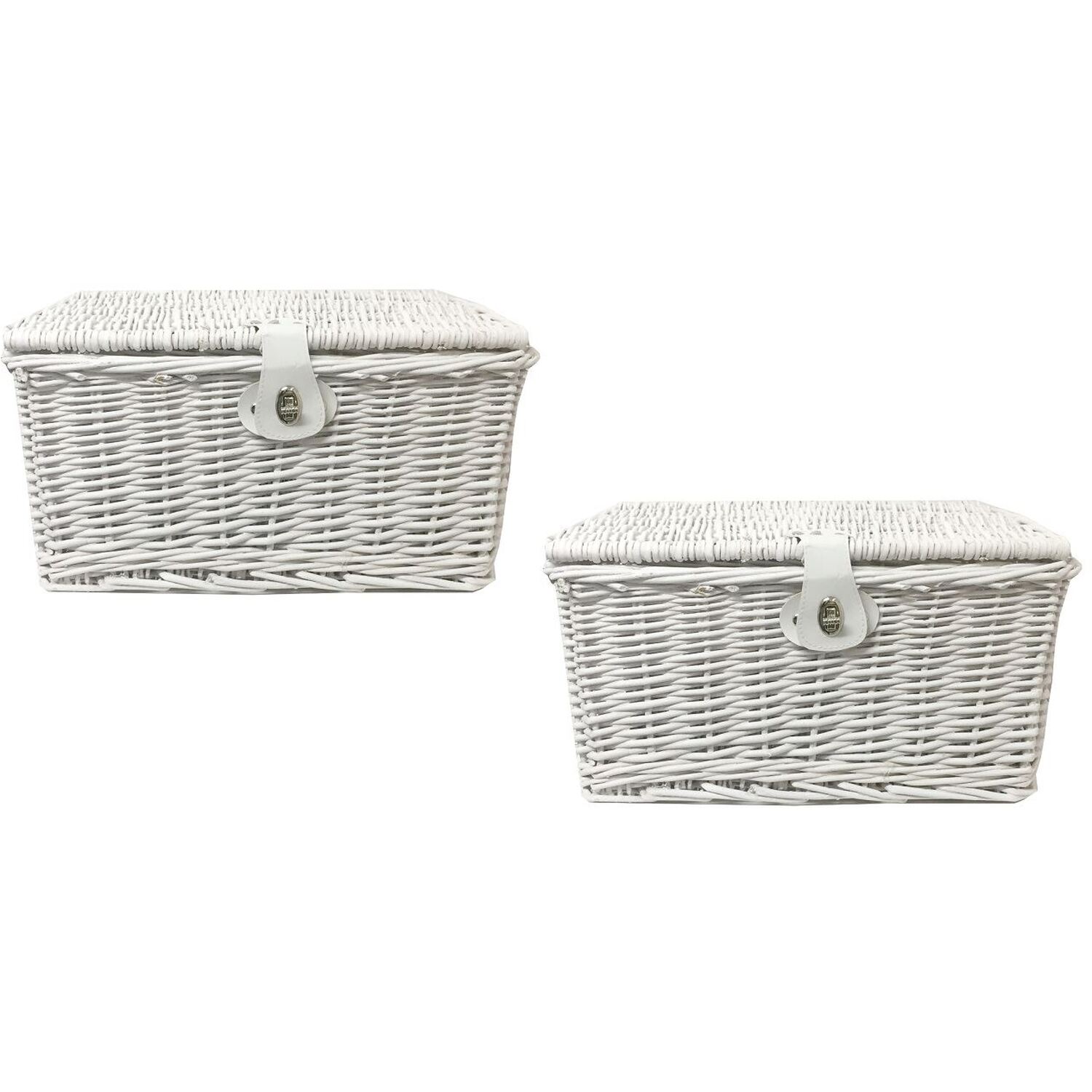 Image of Picnic Hamper Lidded Basket with Latch&hellip;