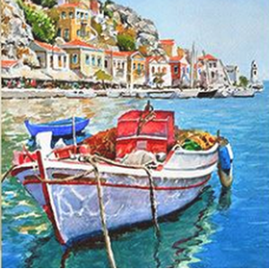 Scenic Boat Diamond Art Painting Kit