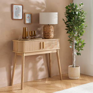 Oak Brown Axel Console Table Birlea