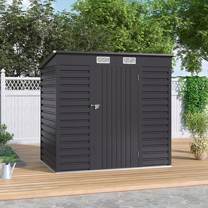 Lifeideas 6.3 x 4.3 FT Metal Garden Shed with Plastic Vents