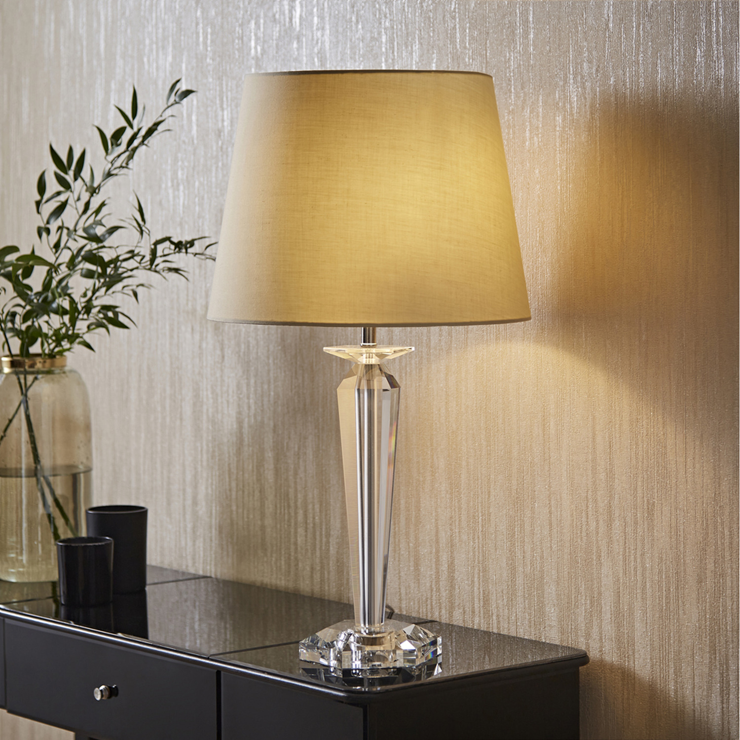 Image of Davenport Crystal Base Table Lamp -&hellip;