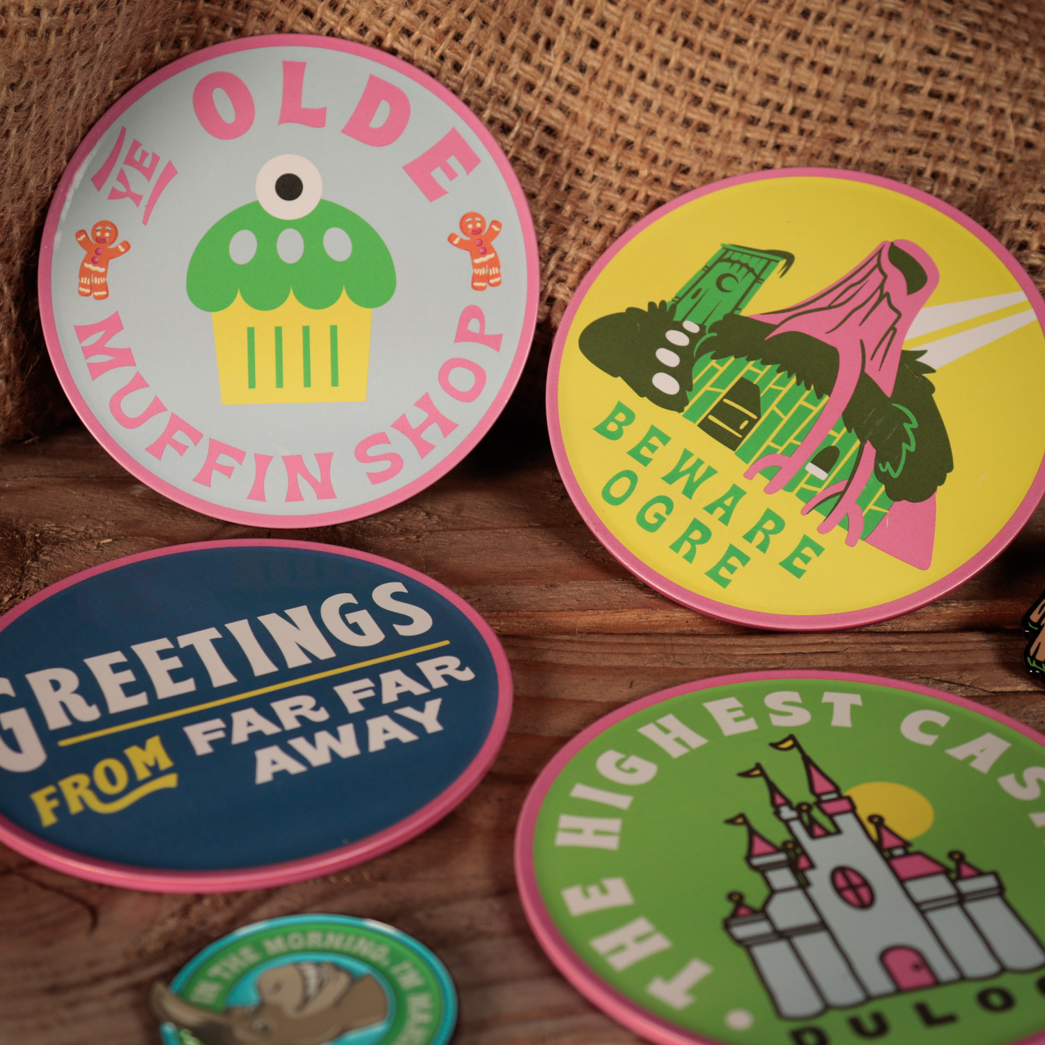 Image of Shrek Set of 4 Metal Coasters&hellip;