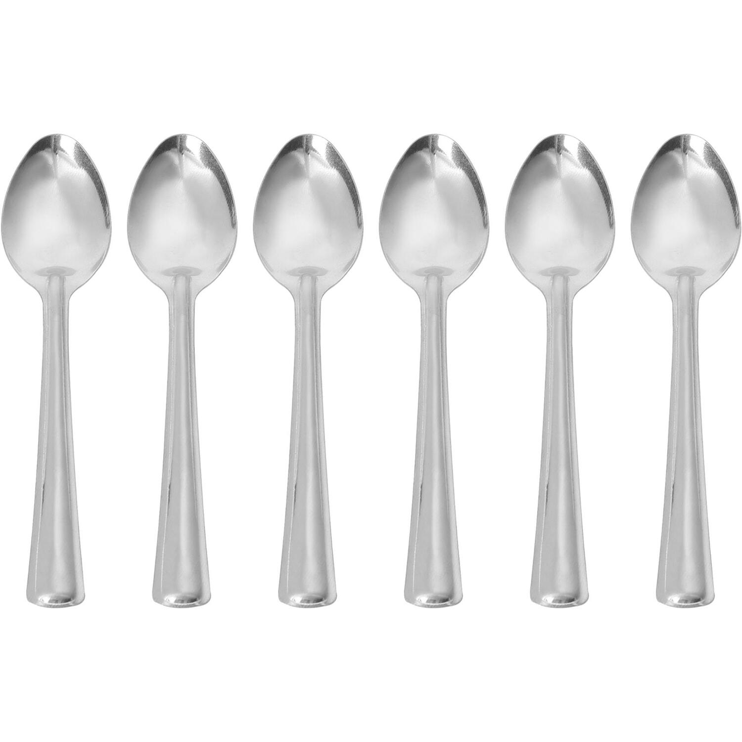 Image of Stainless Steel Kitchen Teaspoons - Silver&hellip;