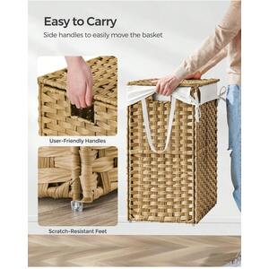 SONGMICS Synthetic Rattan 90L Laundry Basket