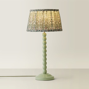 Bobbins Pastel Table Lamp with Pleated Shade