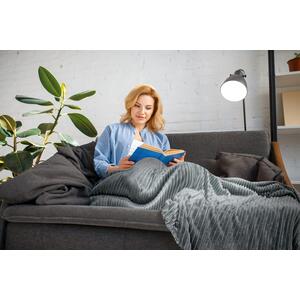 Charcoal Dakota Blanket Throw shot 9854595