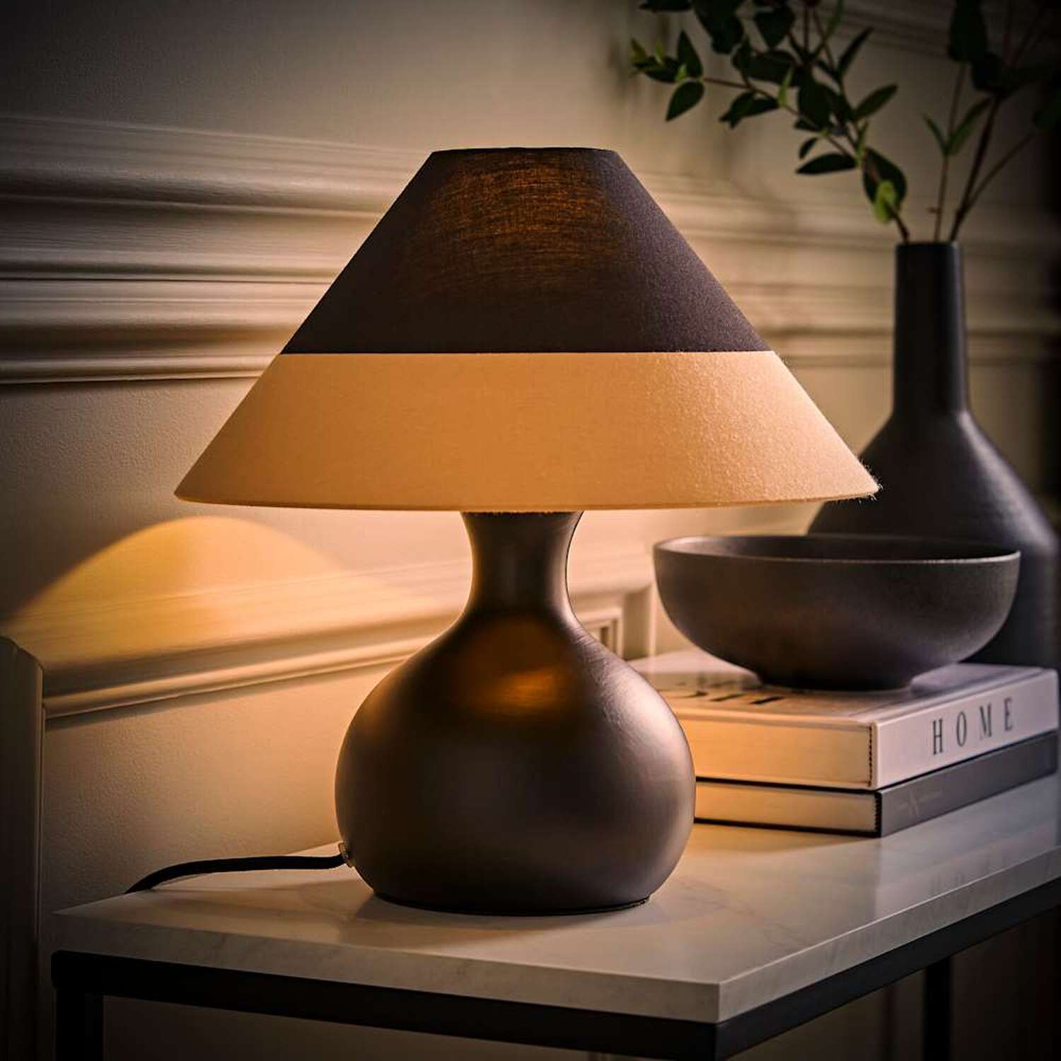 Image of Rupert Table Lamp with Two Tone&hellip;
