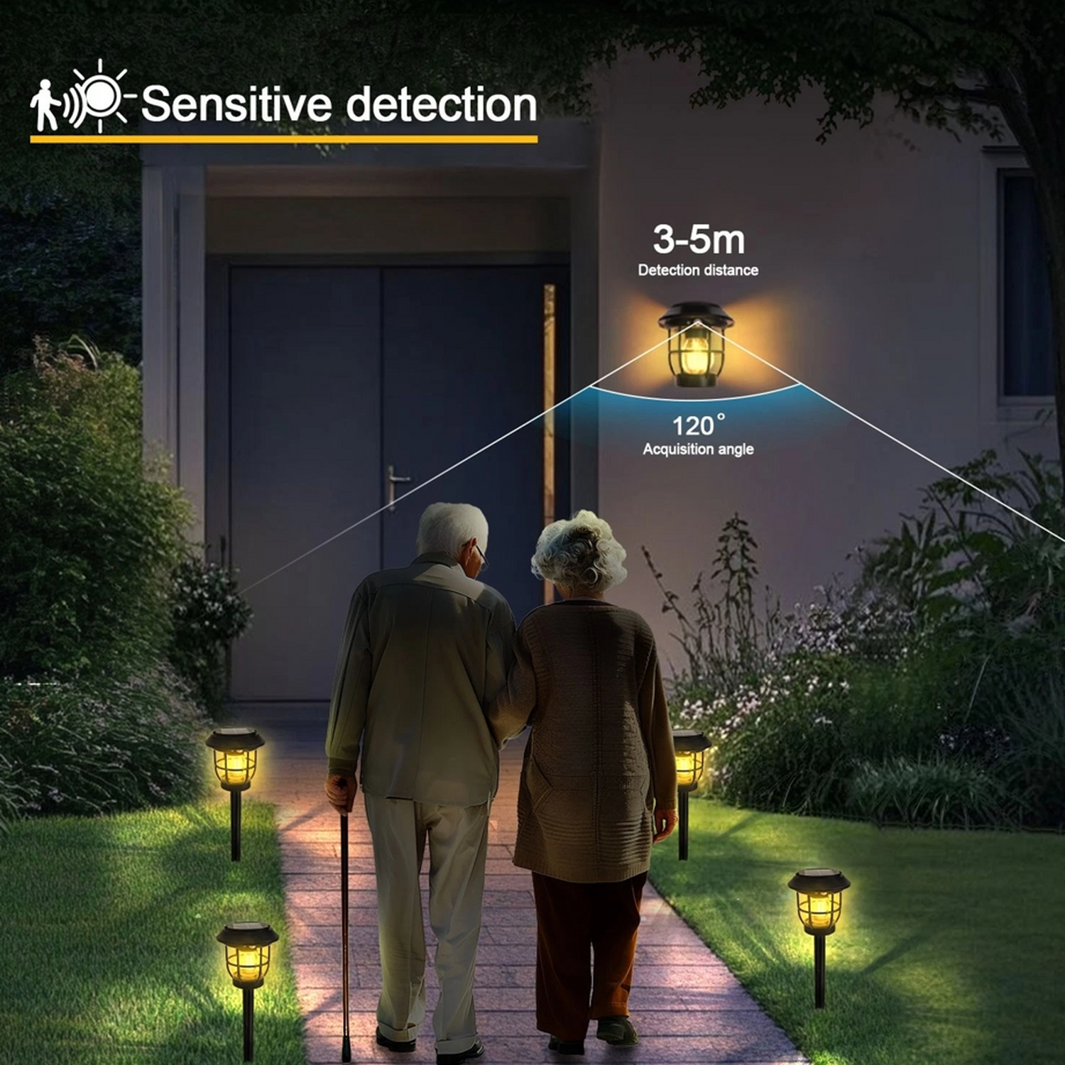 Image of 1W LED Solar Lights with PIR&hellip;