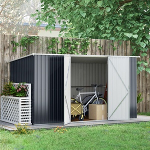 Outsunny 11 x 5.6ft Galvanised Metal Garden Shed
