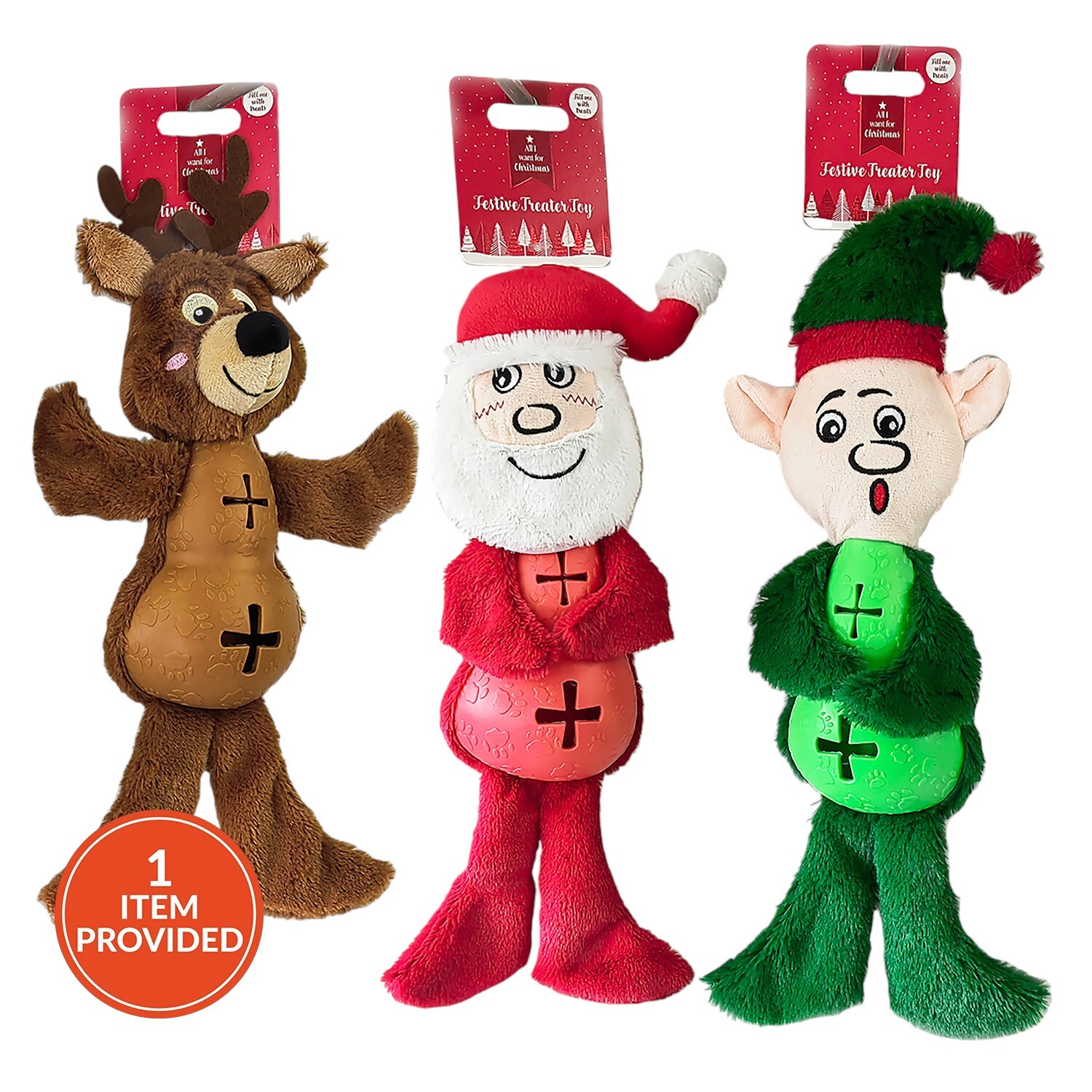 Festive Treater Dog Toy