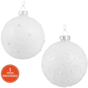 Glitter Swirly Bauble