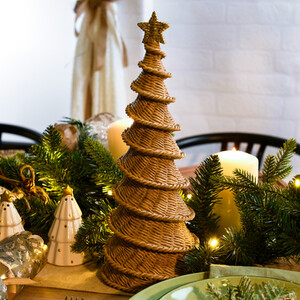 Rattan Effect Christmas Tree