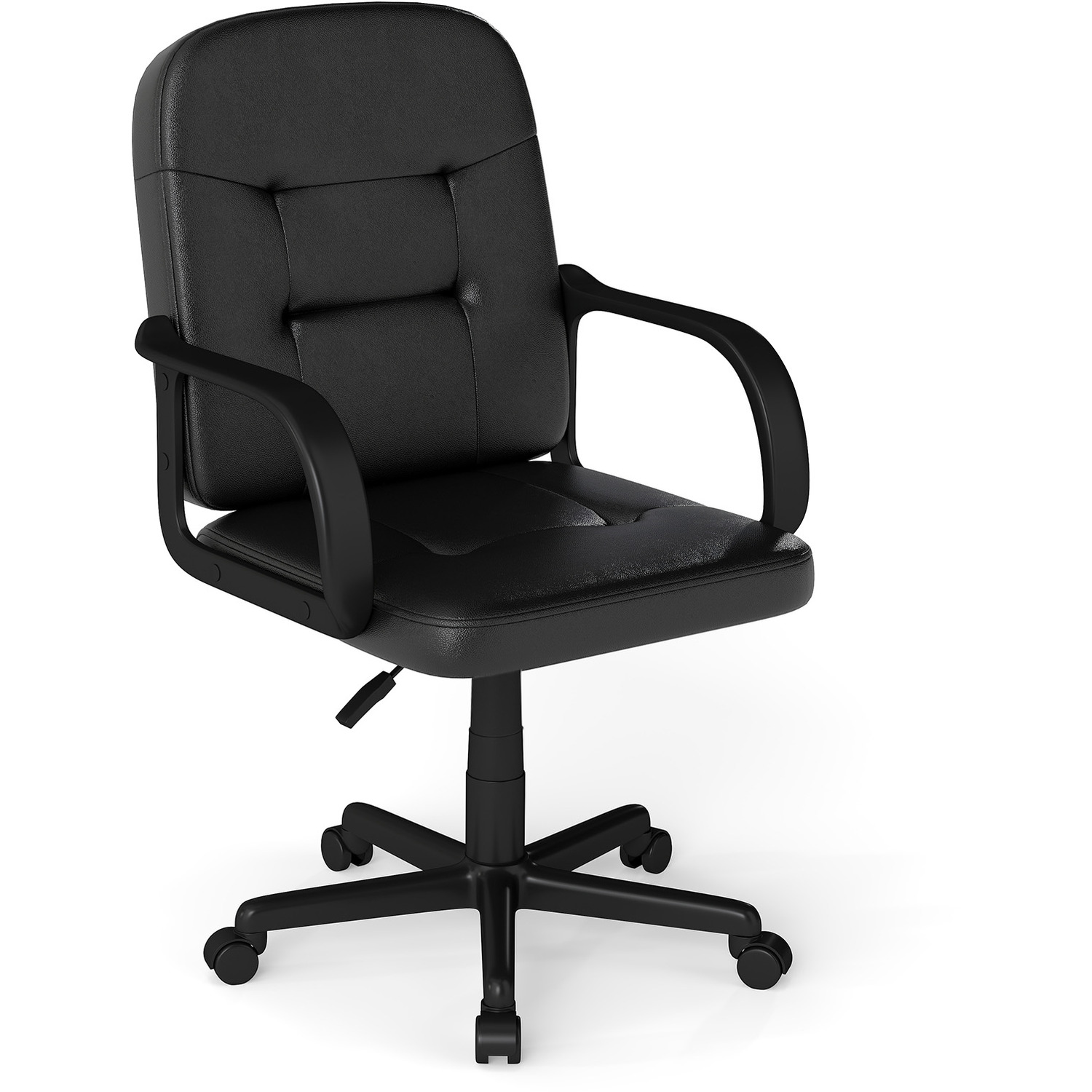 Pu Upholstered Swivel Chair - Black
