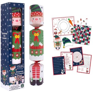 Jumbo Elf  Christmas Eve Activity Cracker Placemat Games 17.5 Inch