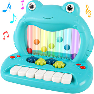 Toddlers Blowing Ball Frog Piano Toy Educational Musical Keyboard Toy