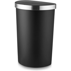 50L Curved Sensor Bin Black