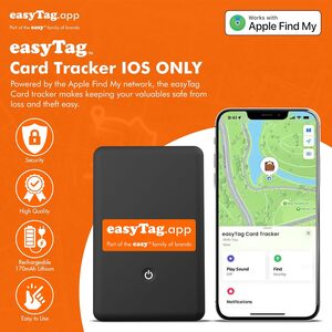 Black easyTag Wallet Tracker Card (iOS Only) shot 11236339
