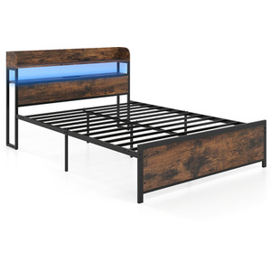 Bed Frame with Power Outlets