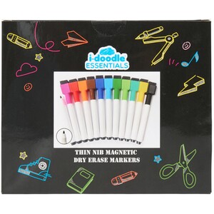 Pack of 11 Thin Nib Magnetic Dry Erase Markers