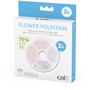 Pack of 2 Catit Triple Action Round Fountain Filters