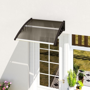 Outsunny Front Door Canopy Outdoor Awning for Front Back Door